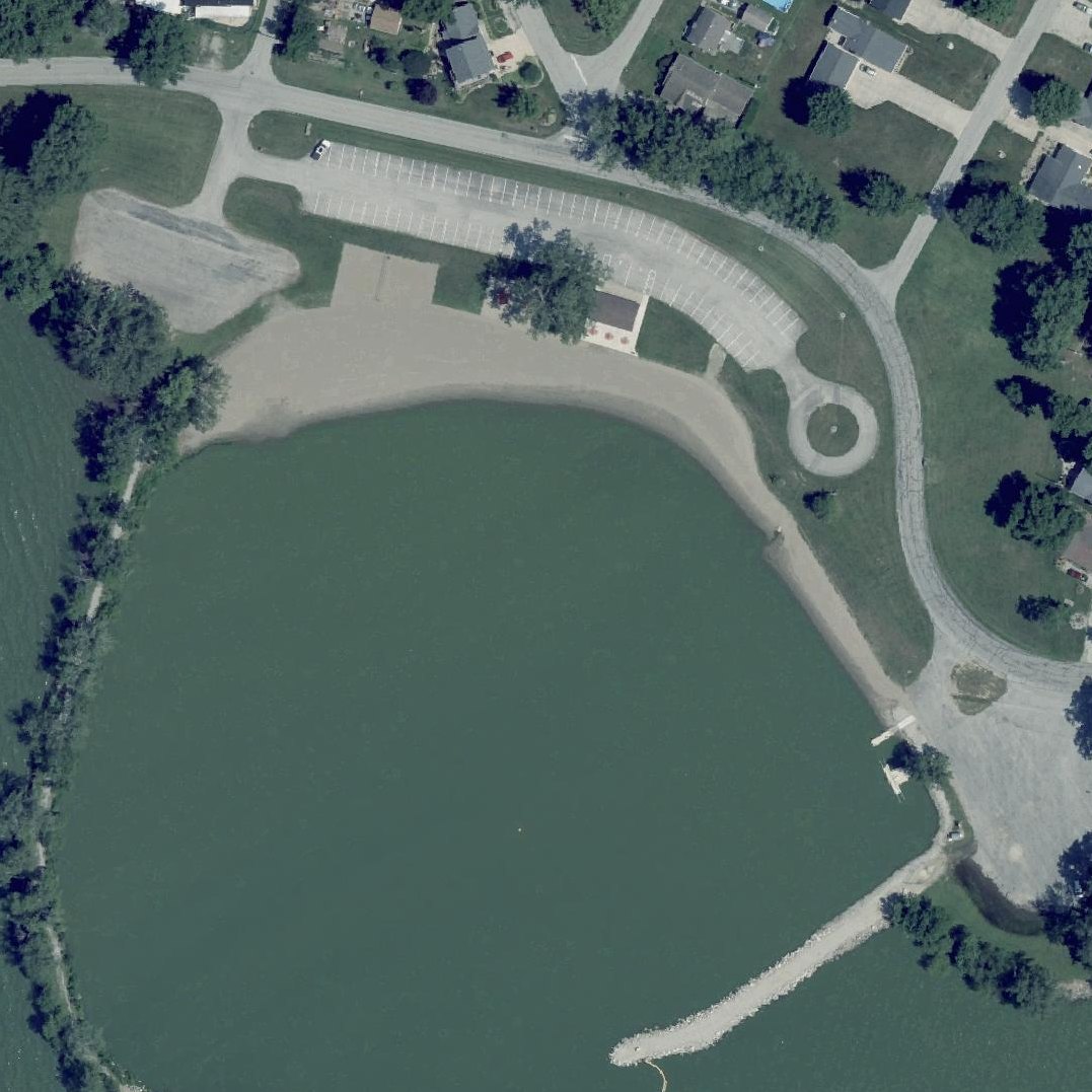 Aerial map of Dog Tale Beach