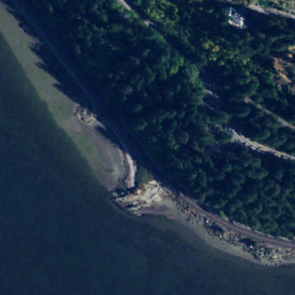 Aerial map of dogfish beach