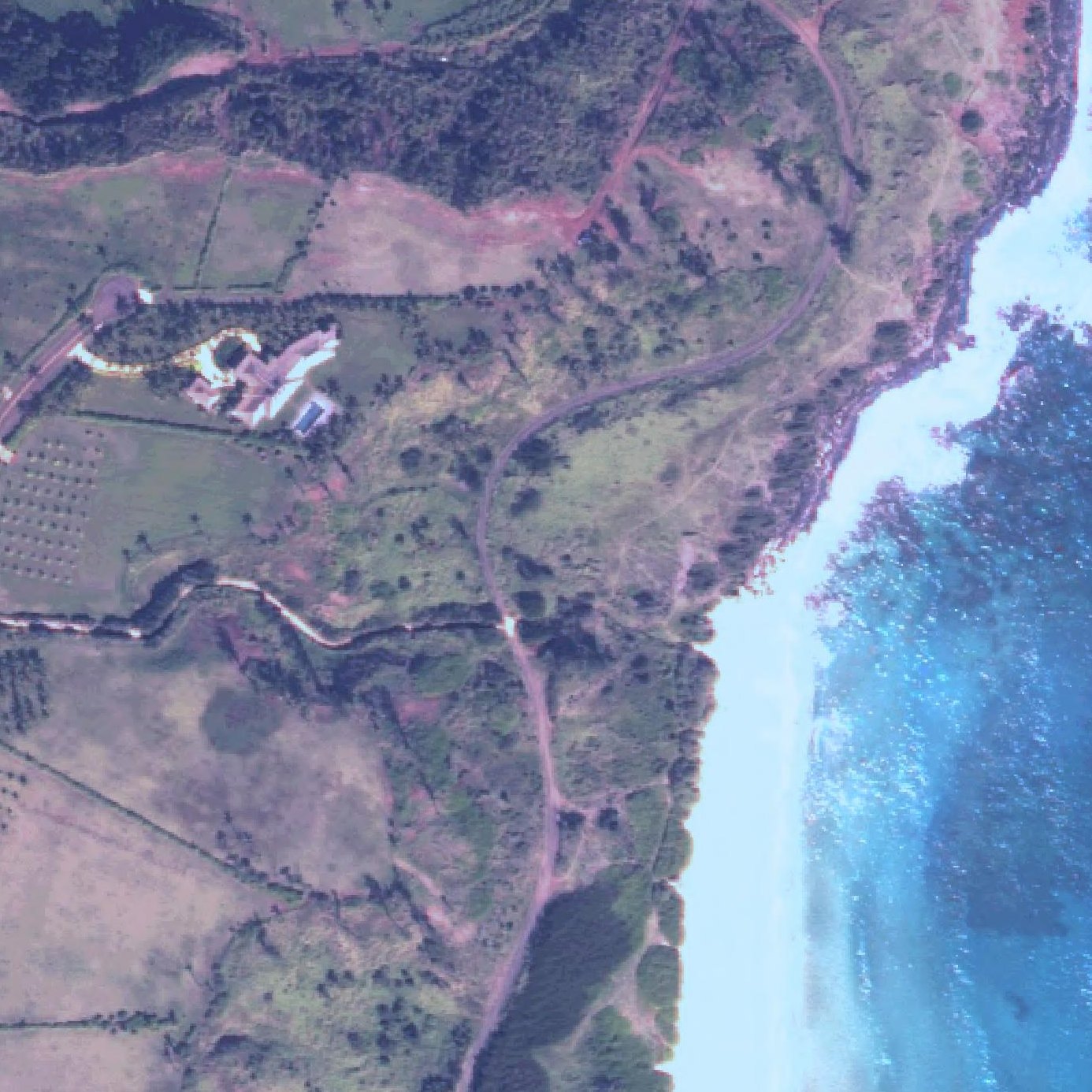 Aerial map of Donkey Beach