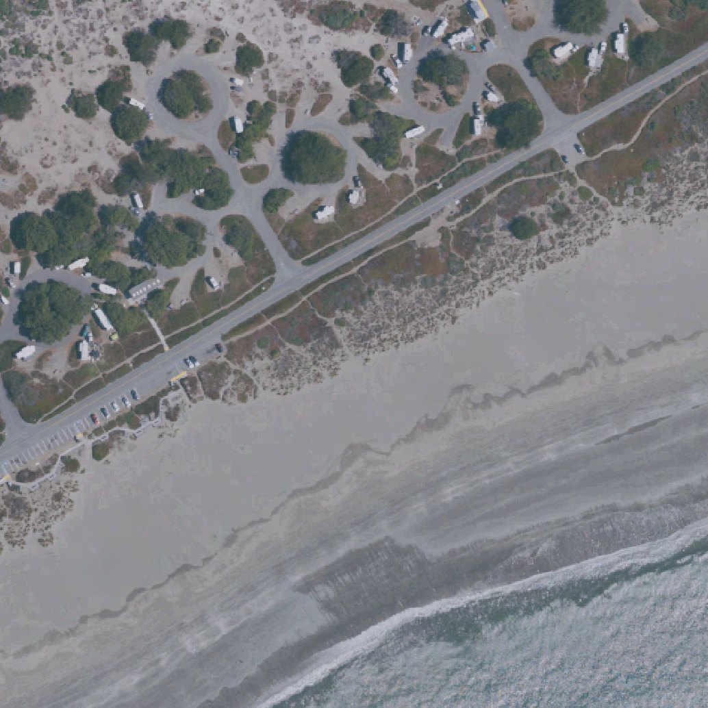 Aerial map of Doran Beach