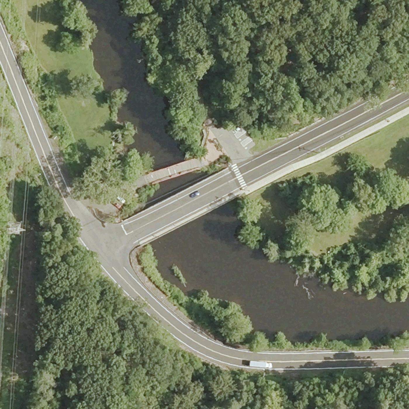 Aerial map of Dossin Park Beach