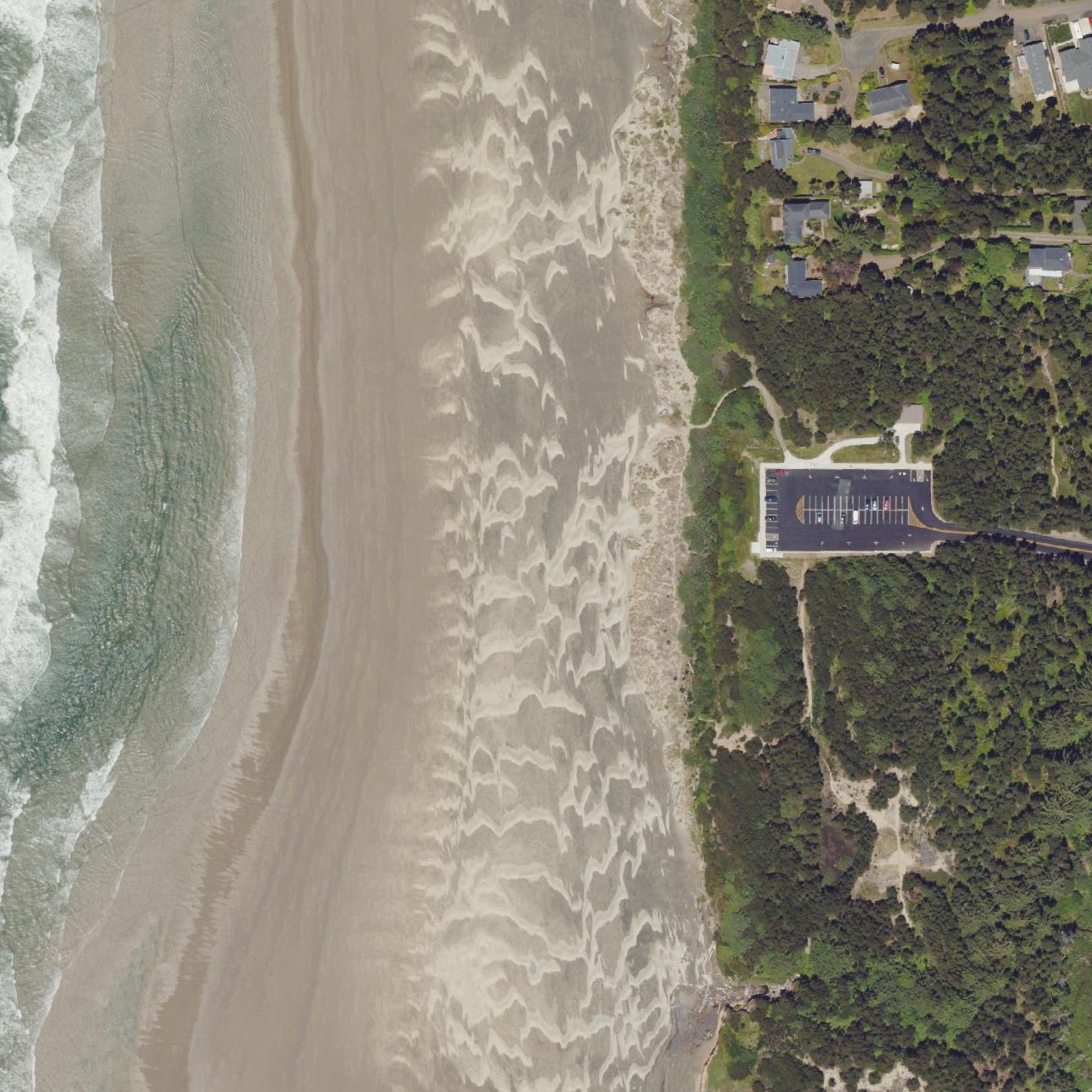 Aerial map of Driftwood Beach State Recreation Site