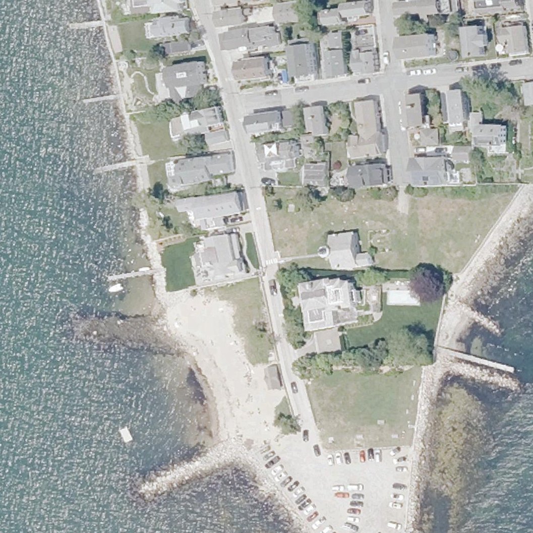Aerial map of Dubois Beach