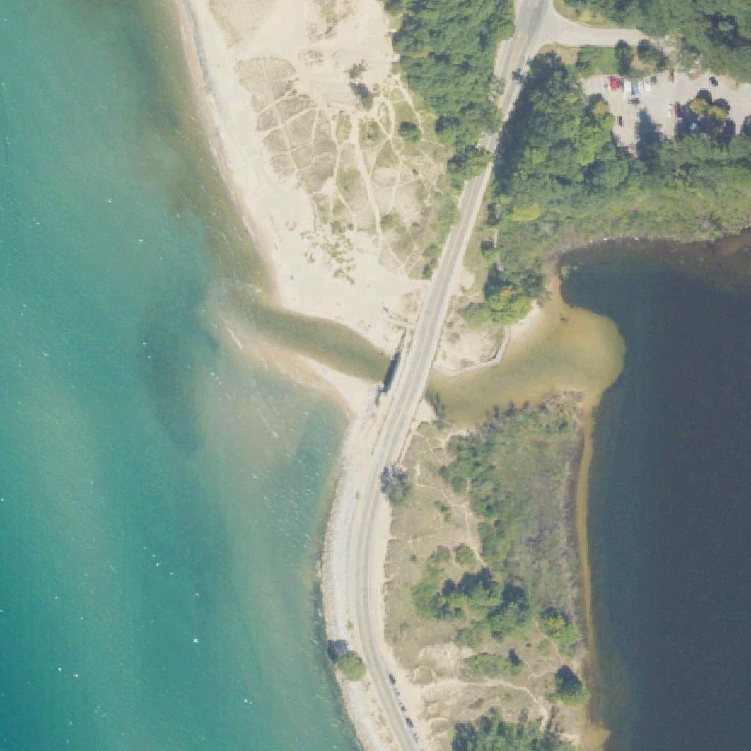 Aerial map of Duck Lake Beach