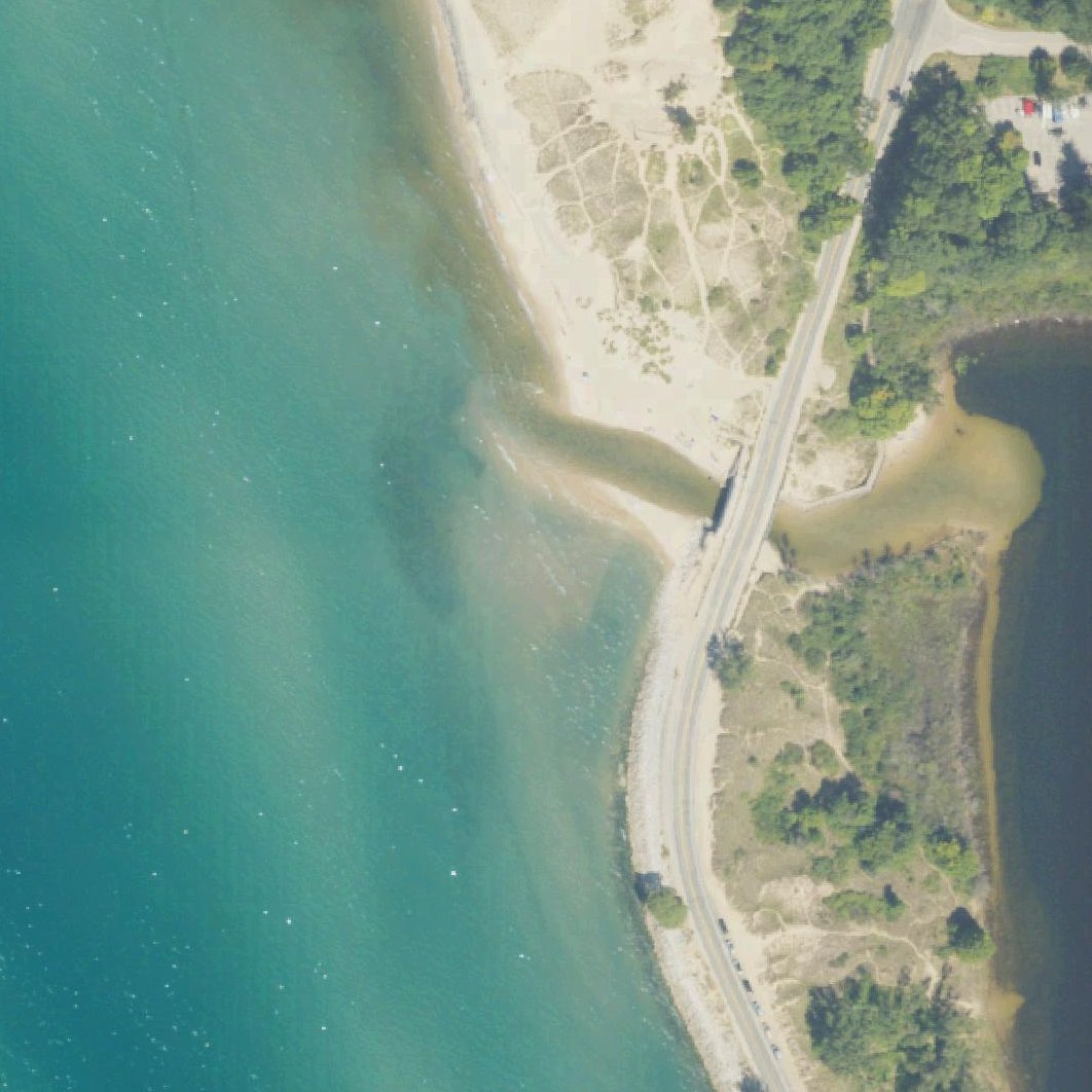 Aerial map of Duck Lake Outlet