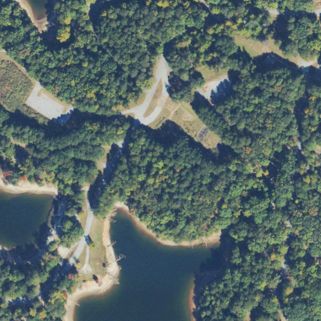 Aerial map of Duckett Mill Campground Beach