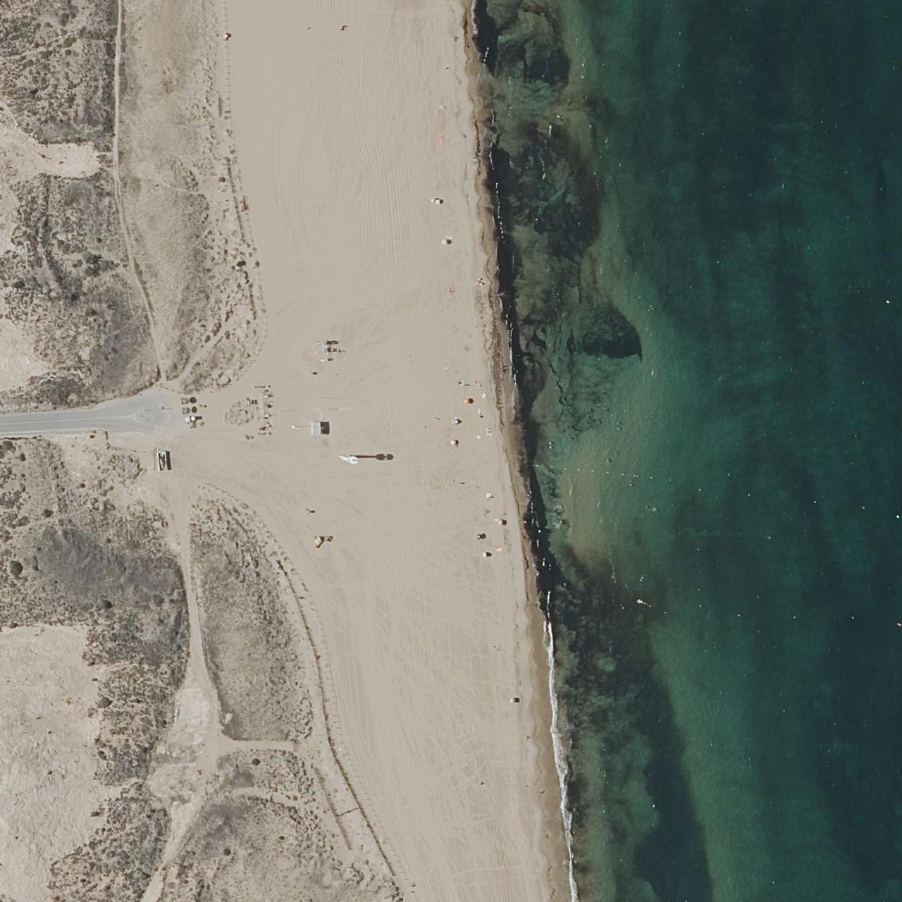 Aerial map of Dunas y playas de L'Altet