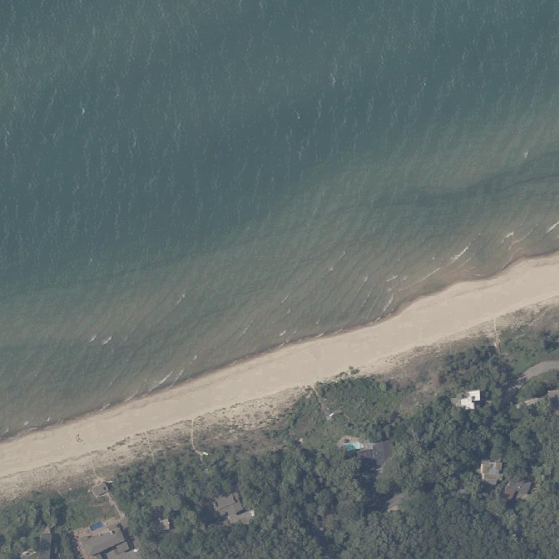 Aerial map of Dune Acres Beach