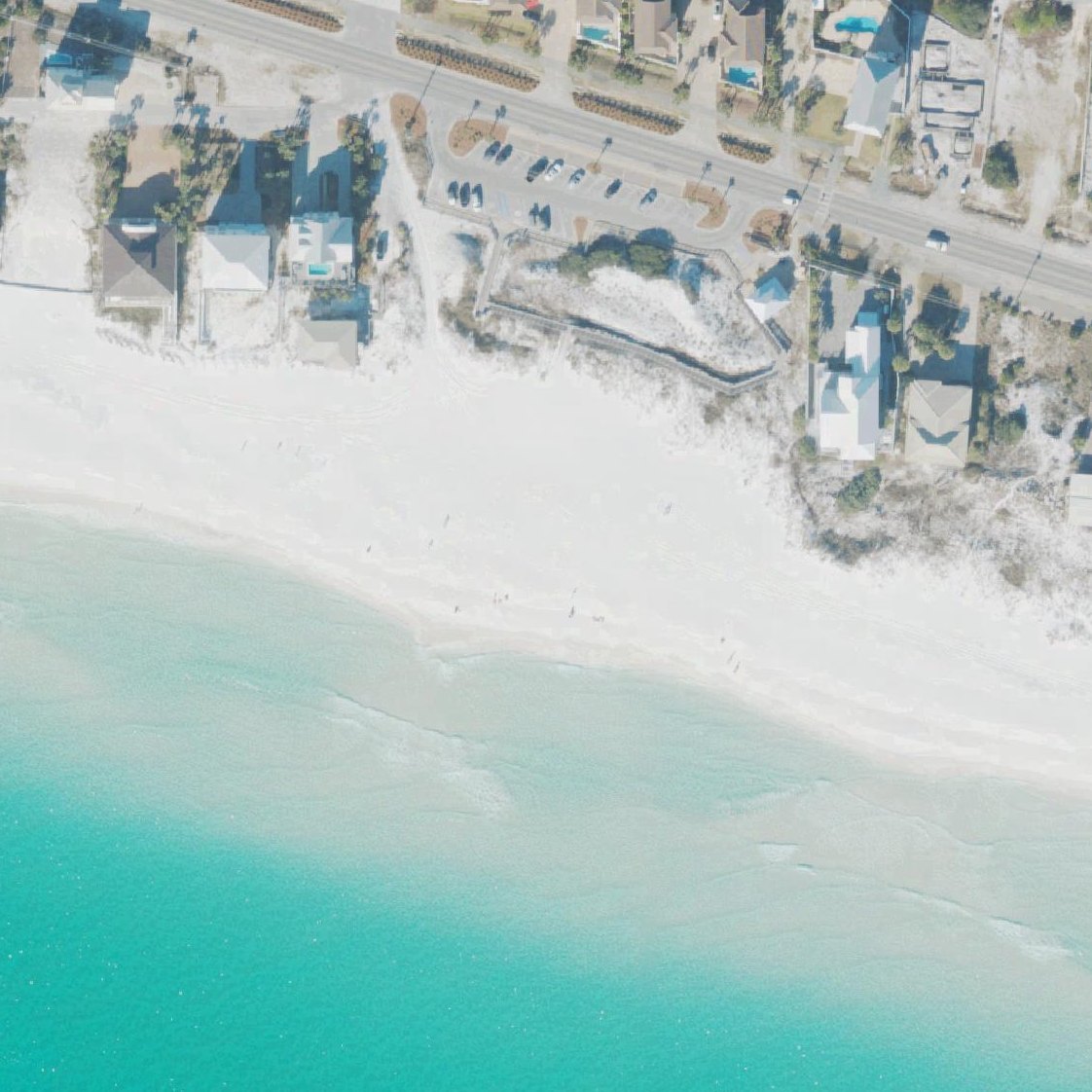 Aerial map of Dune Allen Beach Access