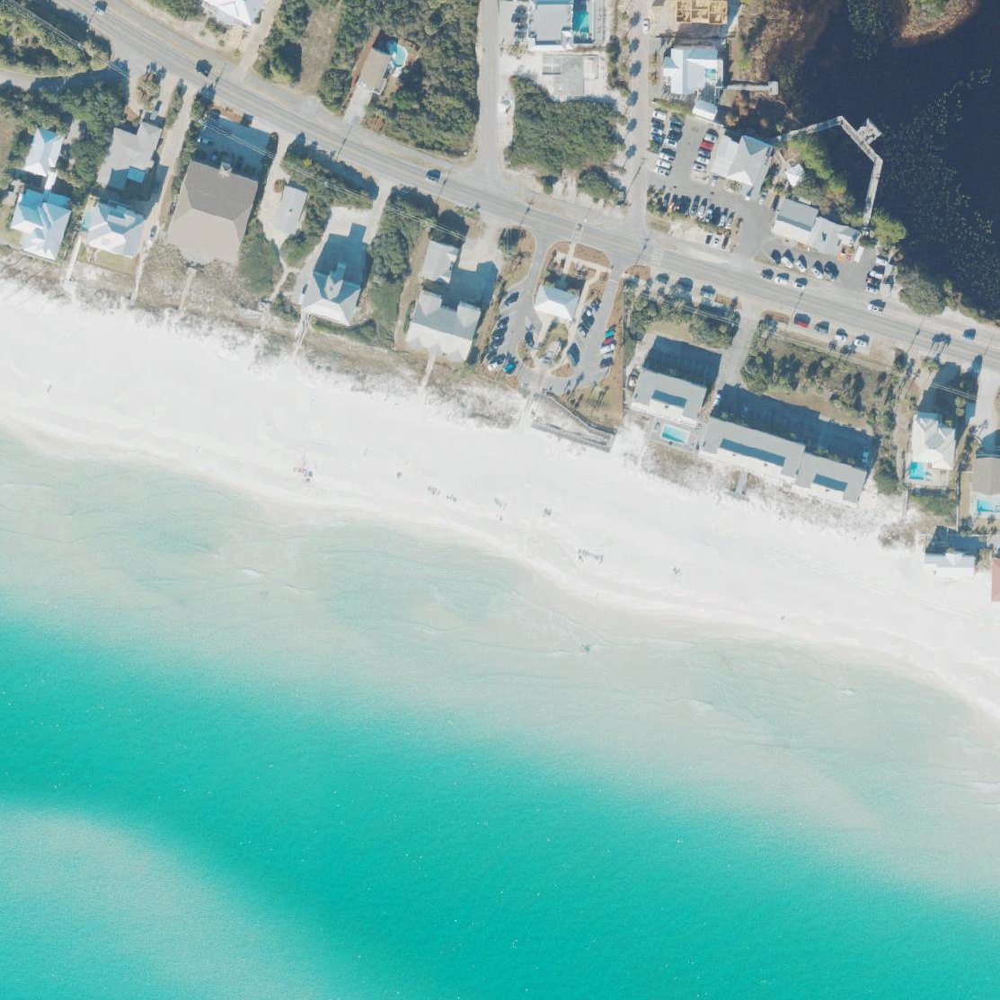 Aerial map of Dune Allen Regional Beach Access