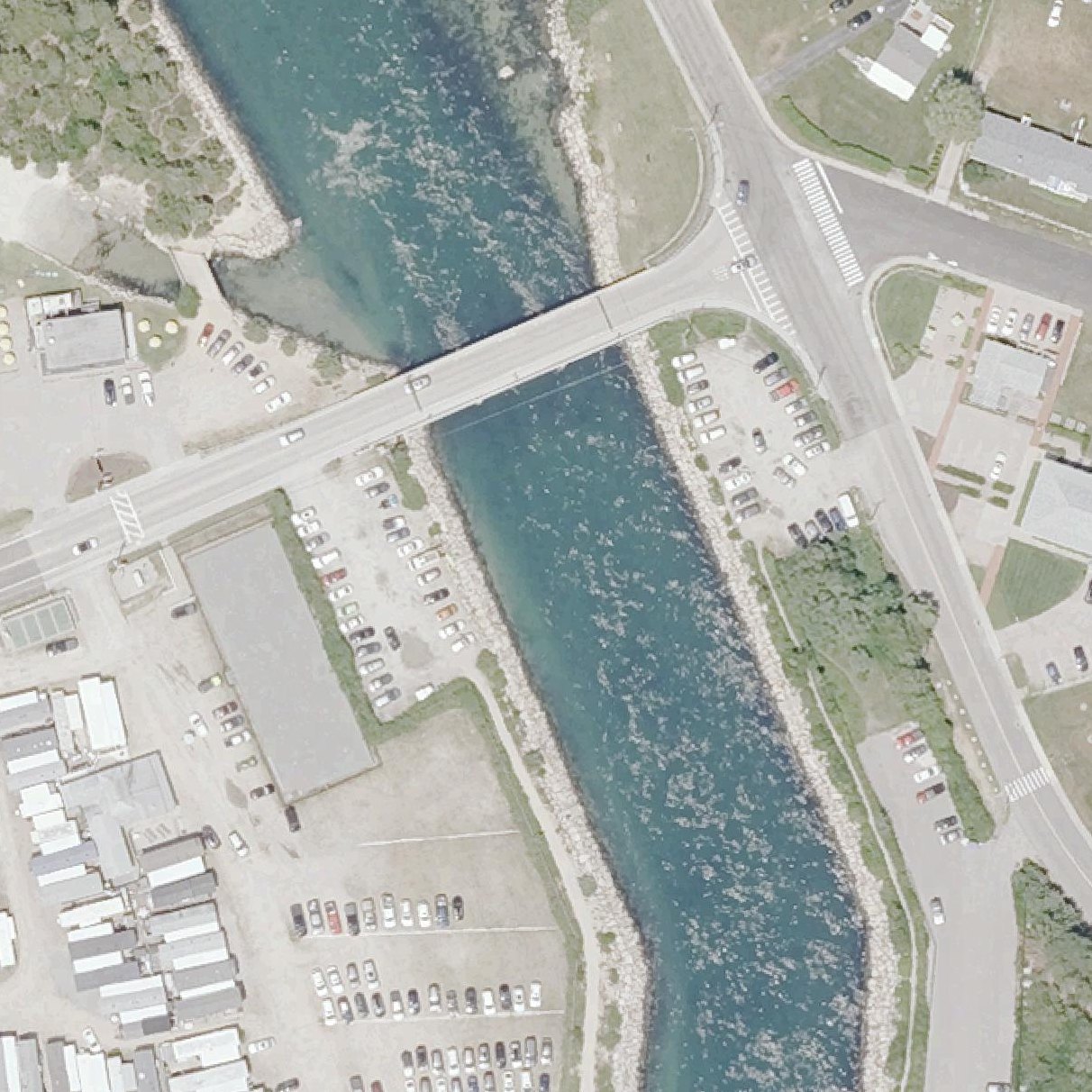 Aerial map of Dune's Park Beach