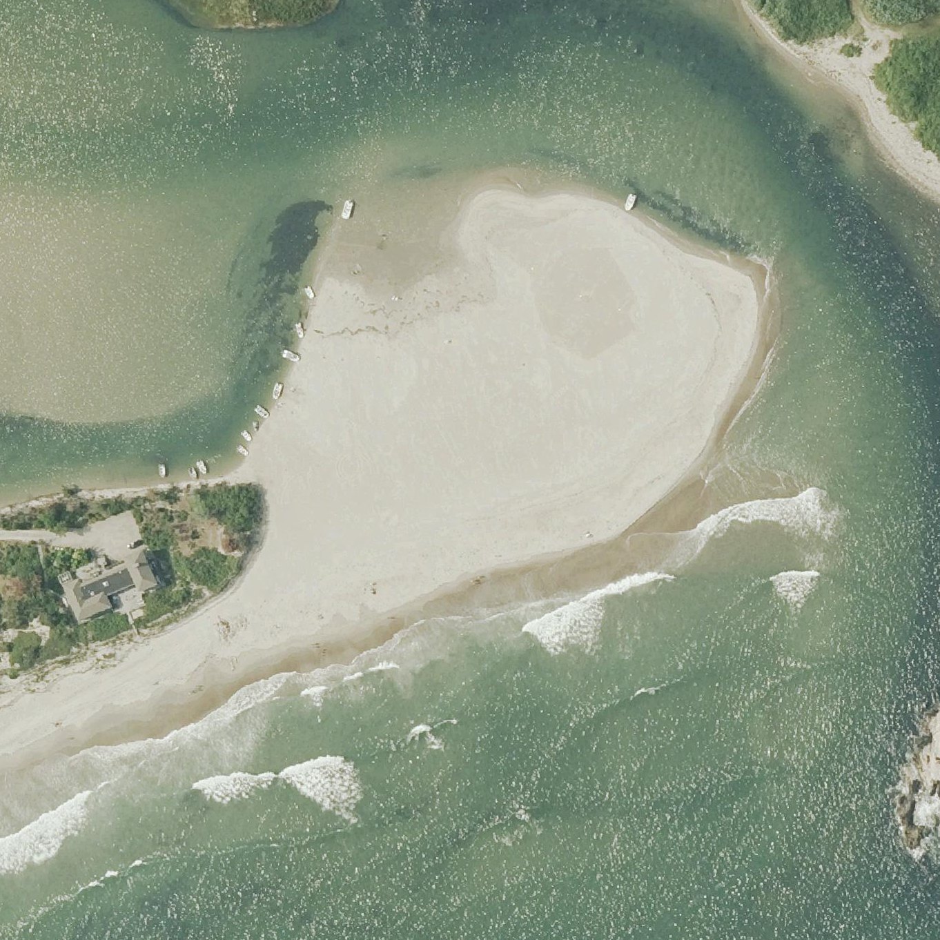 Aerial map of Dunes Club Beach