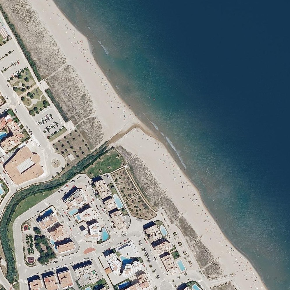Aerial map of Dunes de la platja de Guardamar de La Safor