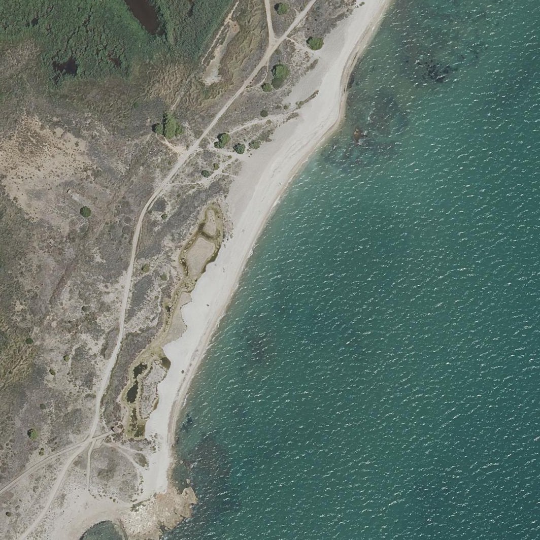 Aerial map of Dunes fòssils Torre La Sal