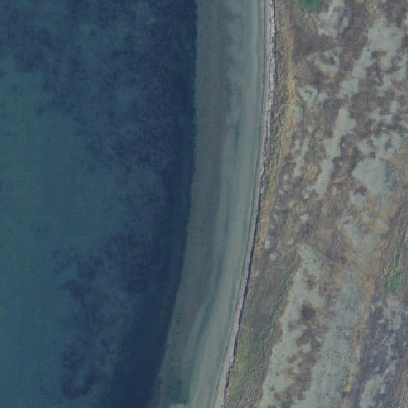 Aerial map of Dungeness Spit