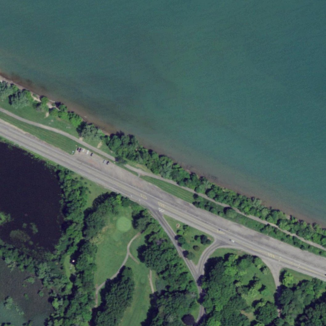 Aerial map of Durand Eastman Beach