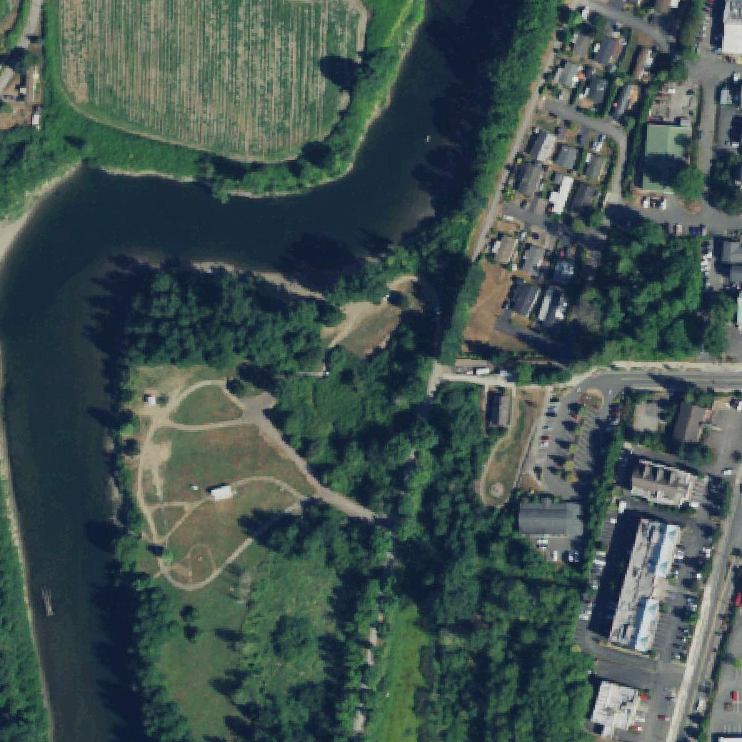Aerial map of Duvall Beach