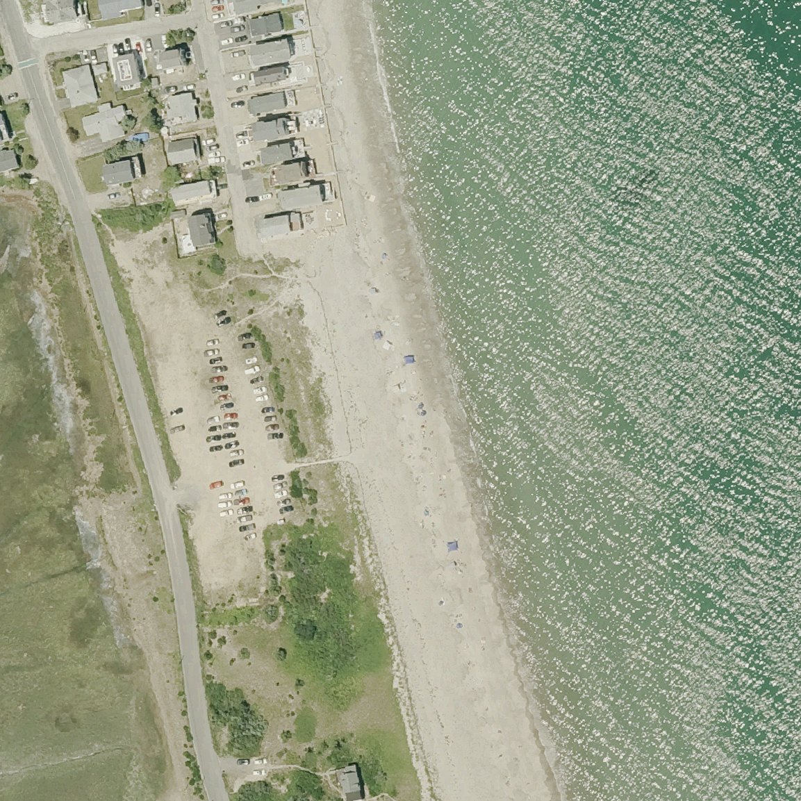 Aerial map of Duxbury Beach Park