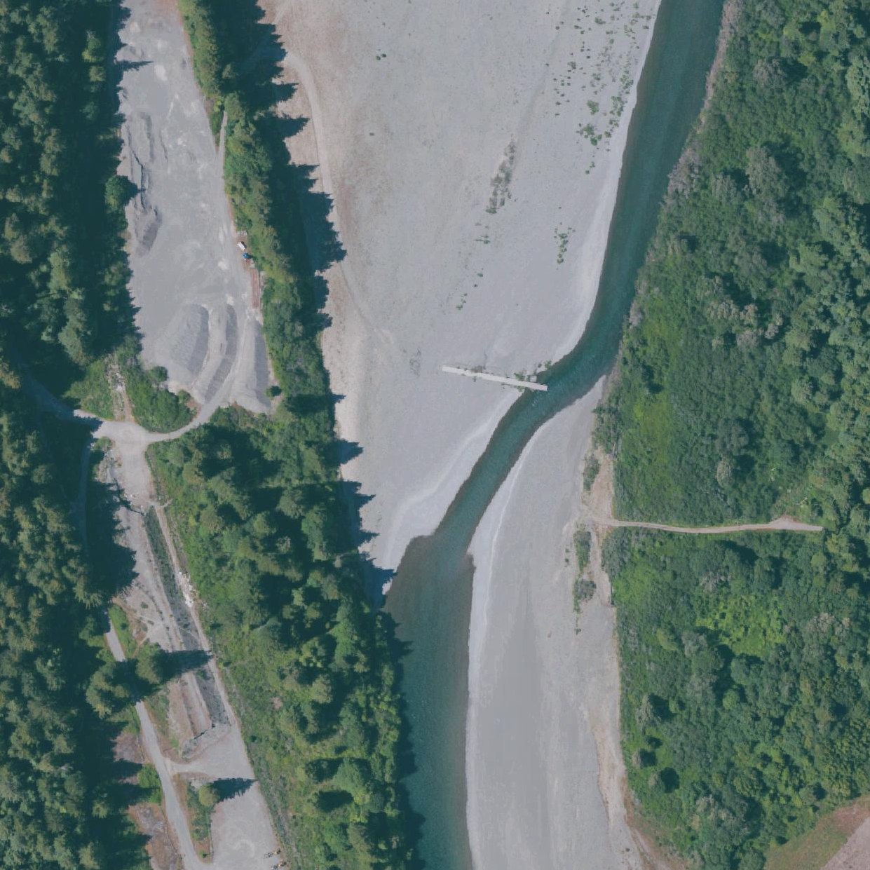 Aerial map of Dyerville River Bar