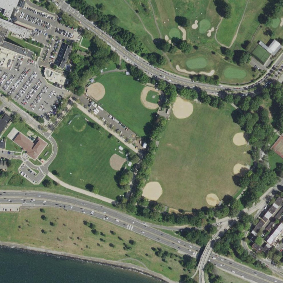 Aerial map of Dyker Beach Park