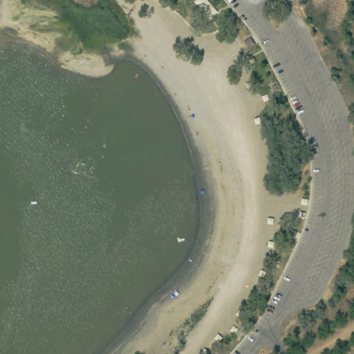 Aerial map of Eagle Beach