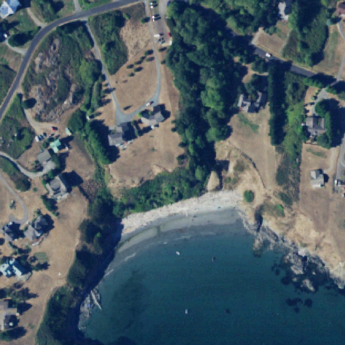 Aerial map of Eagle Cove County Park