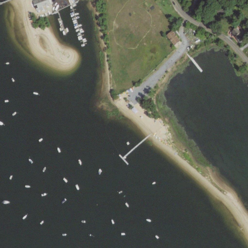 Aerial map of Eagle Dock Beach