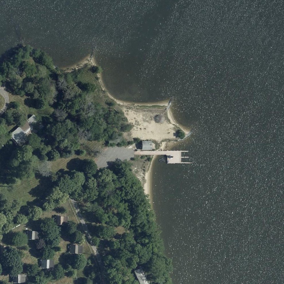 Aerial map of Earle Landing