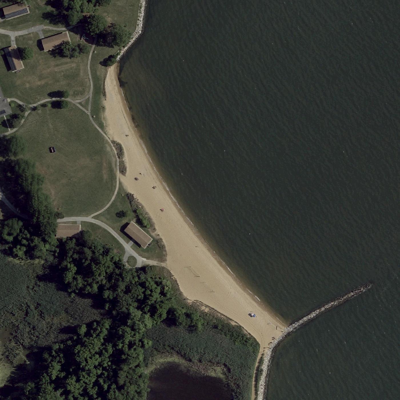 Aerial map of East Beach Area