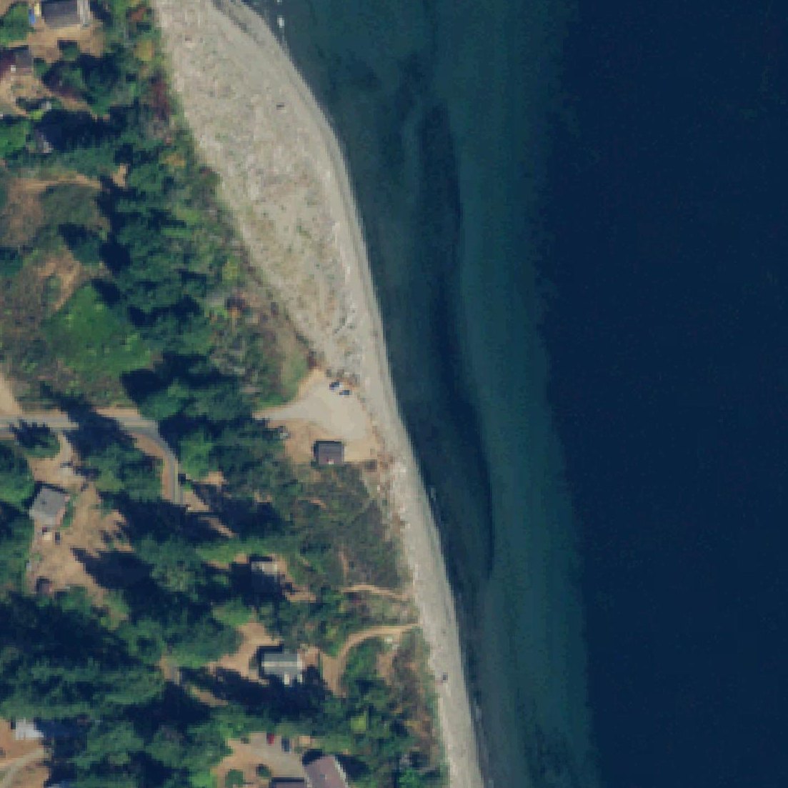 Aerial map of East Beach County Park