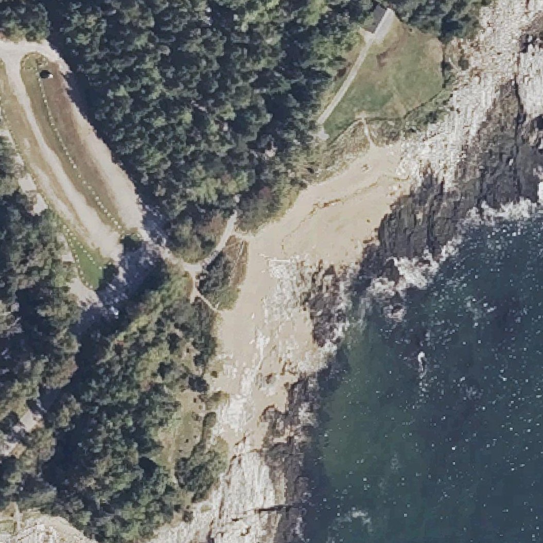 Aerial map of East Beach