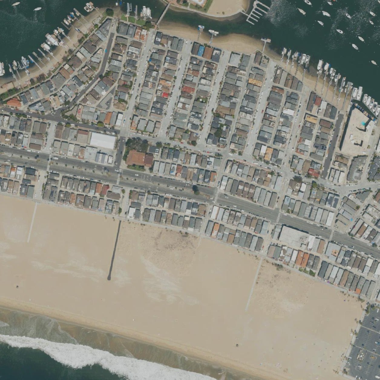 Aerial map of East Beach