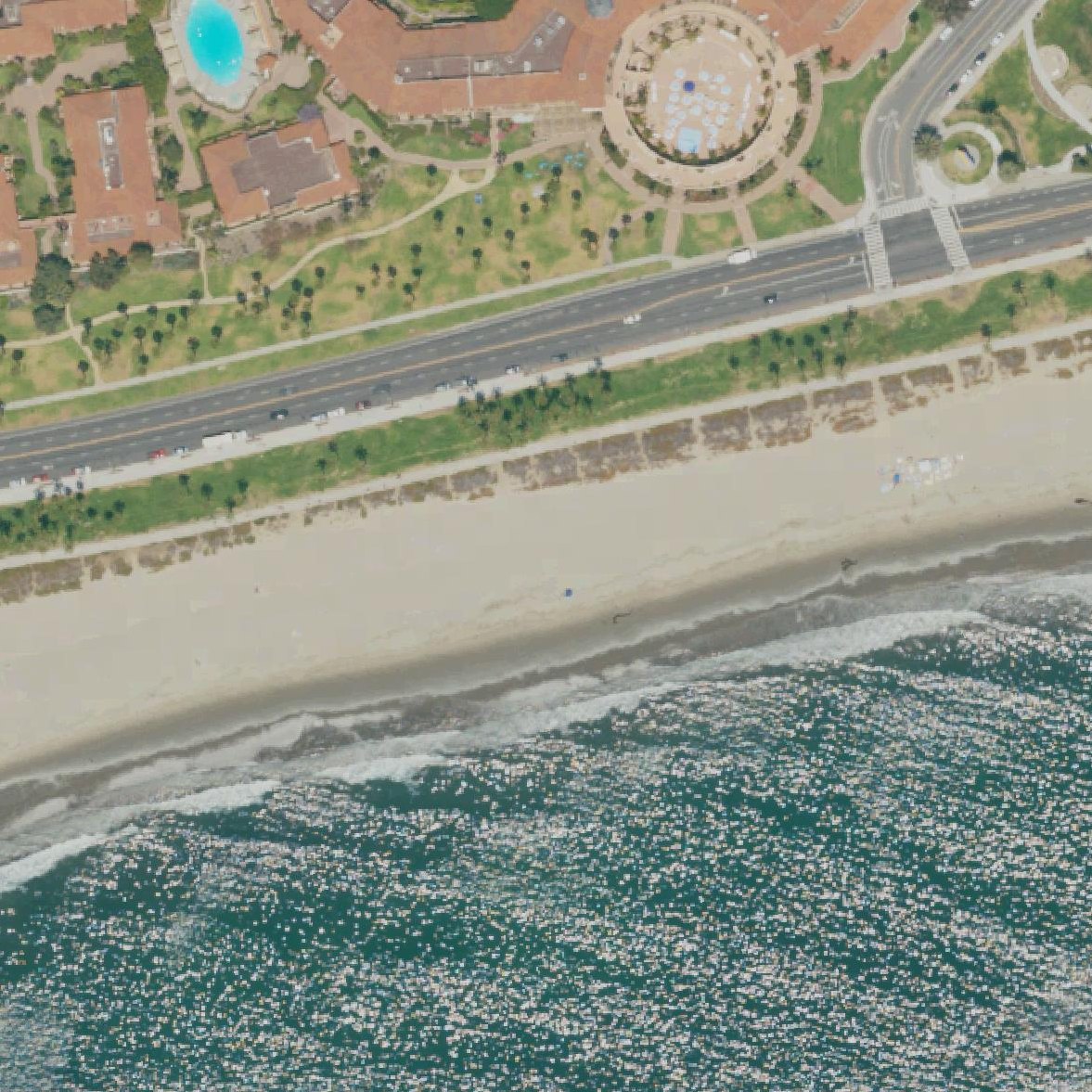 Aerial map of East Beach