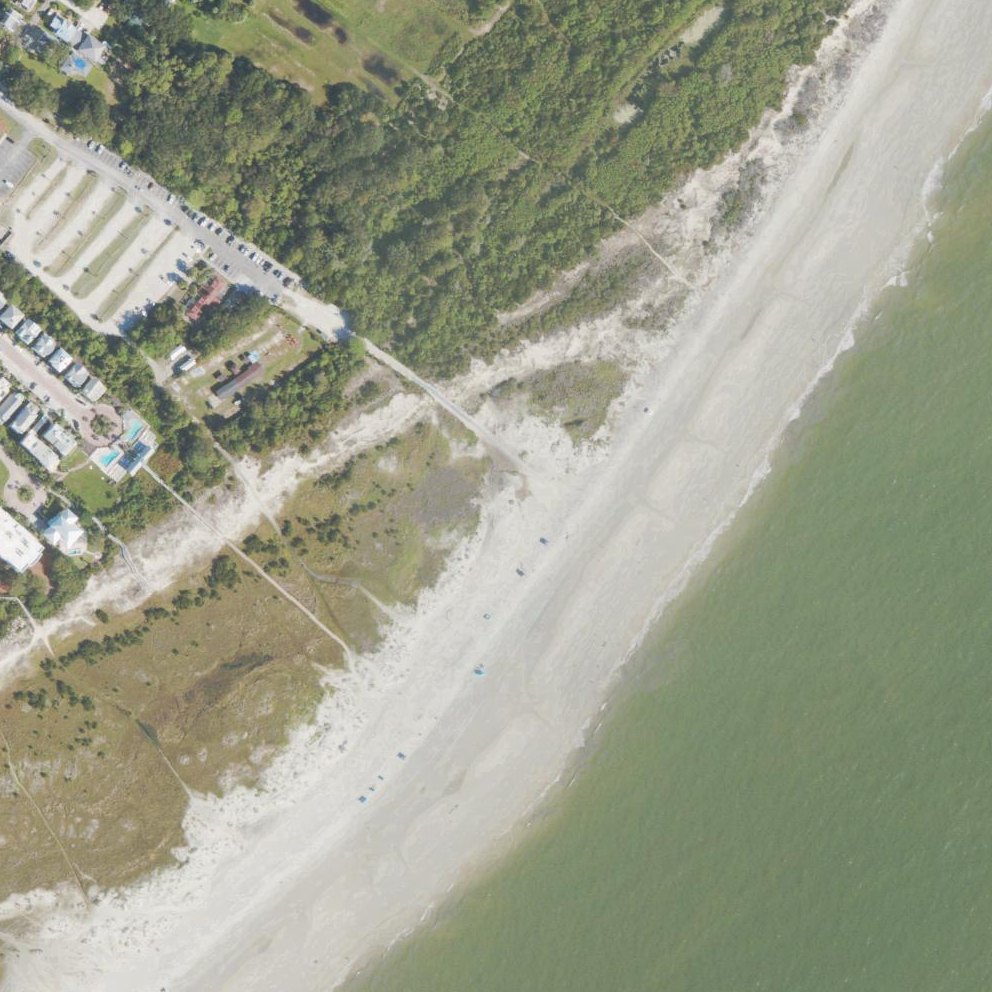 Aerial map of East Beach
