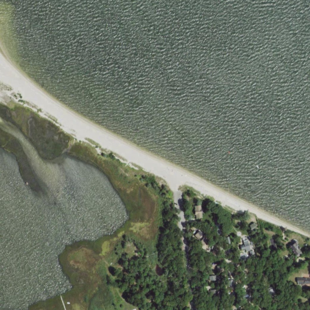 Aerial map of East Landing Beach