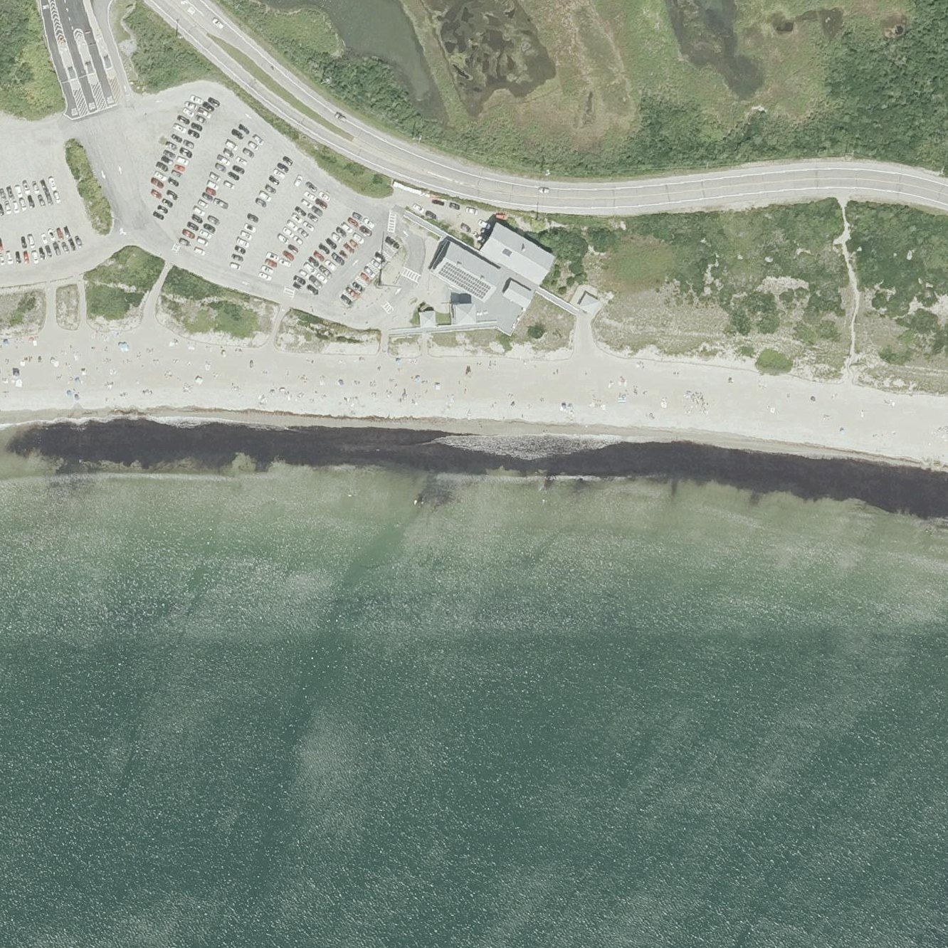 Aerial map of East Matunuck State Beach