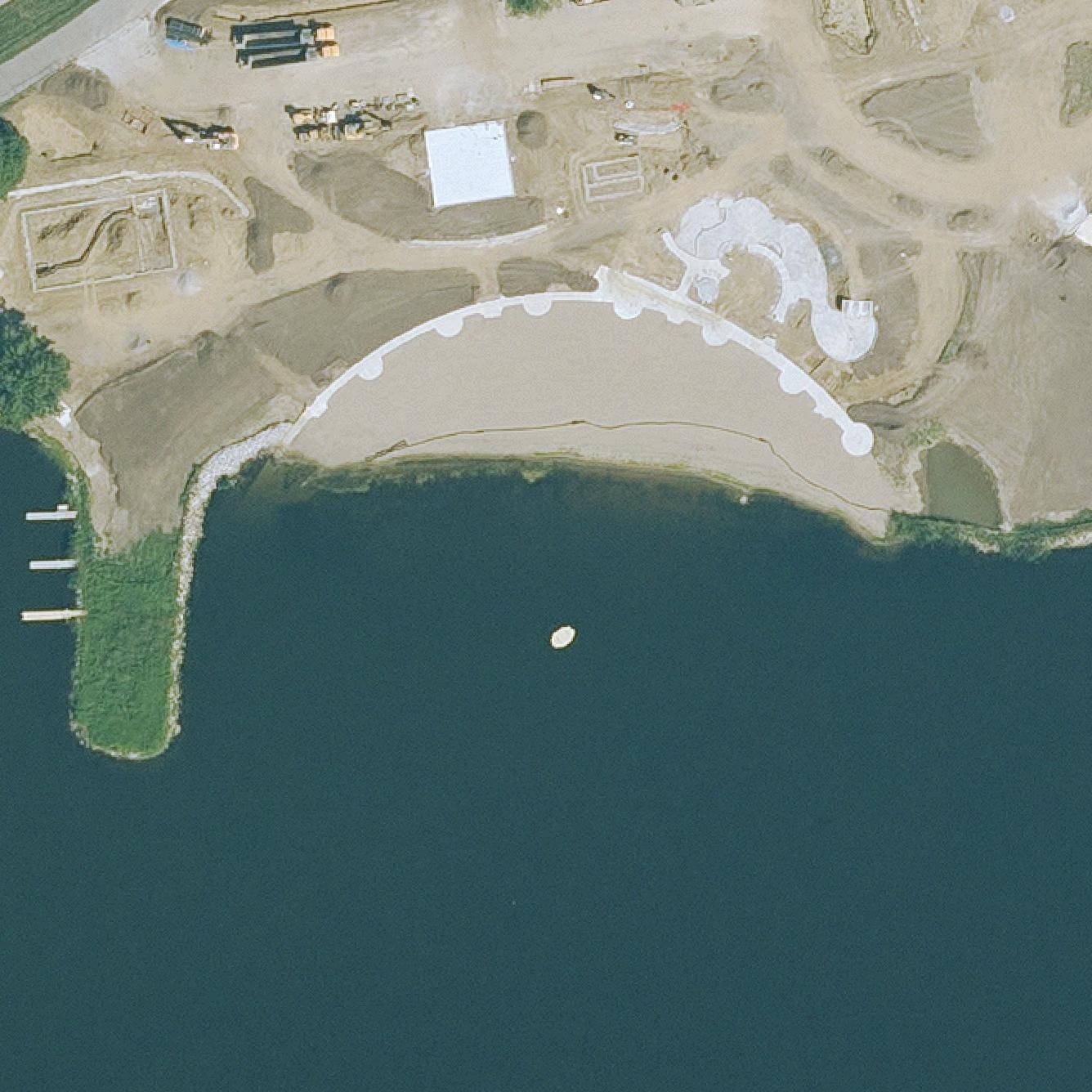 Aerial map of Easter Lake Beach