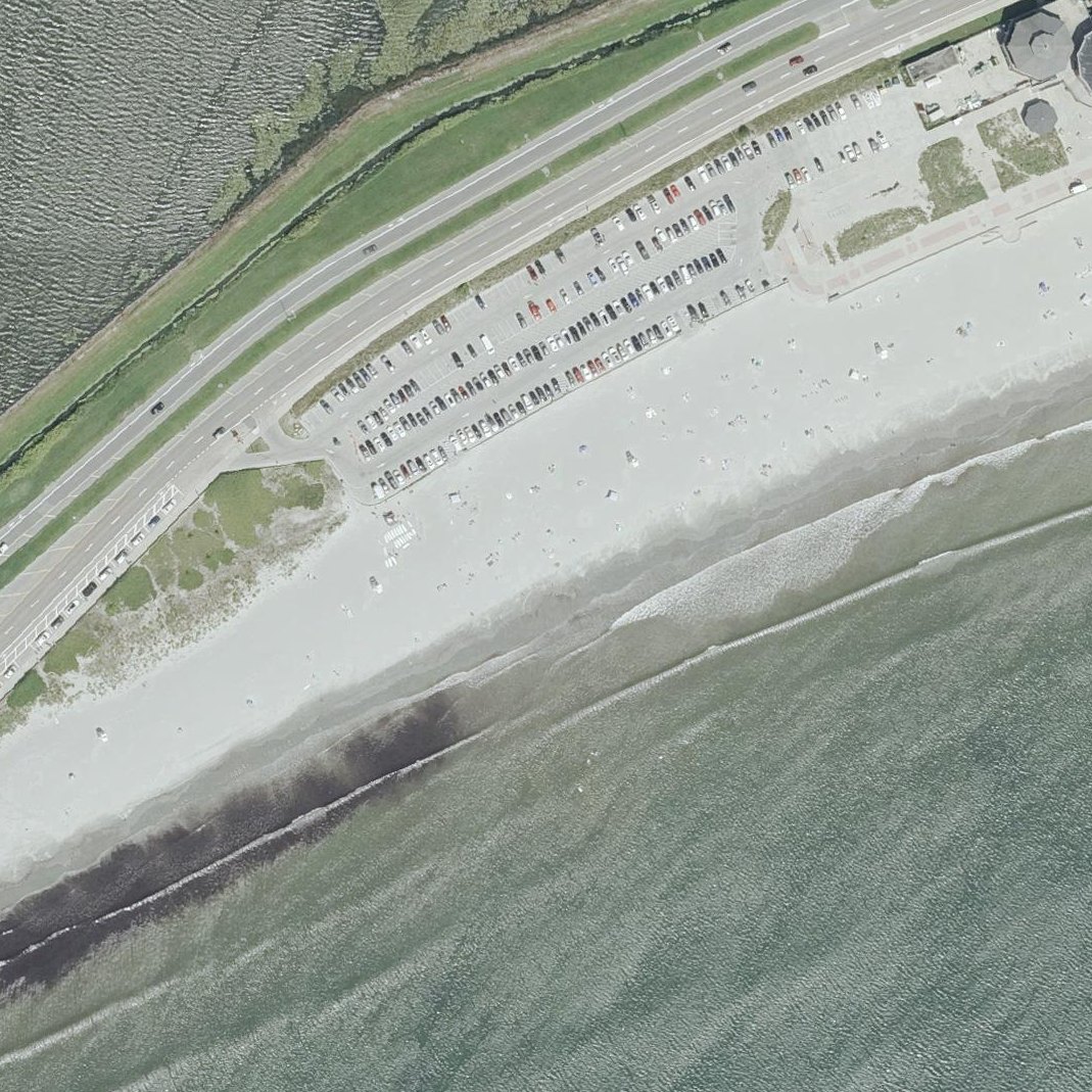 Aerial map of Easton's Beach