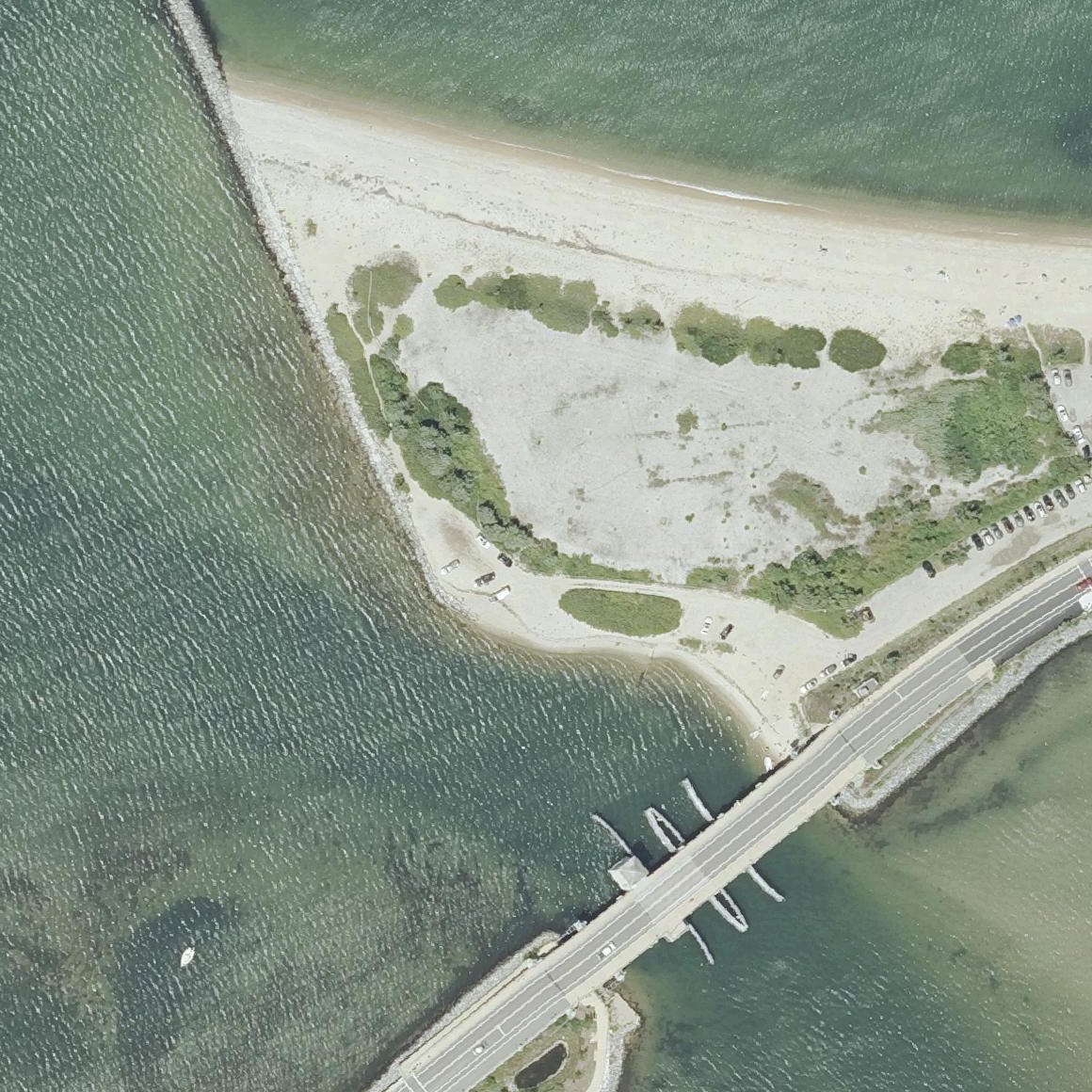 Aerial map of Eastville Point Beach