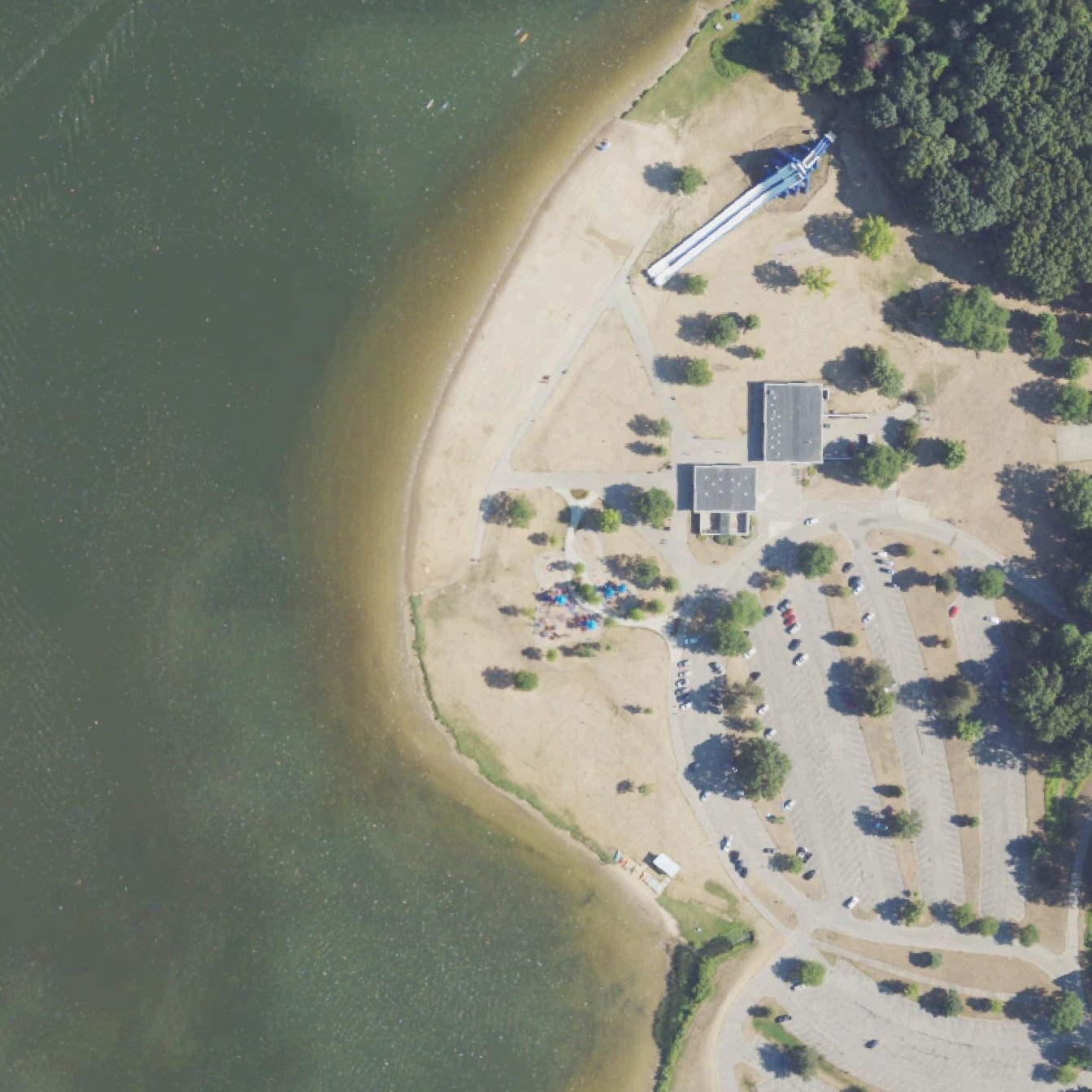 Aerial map of Eastwood Beach