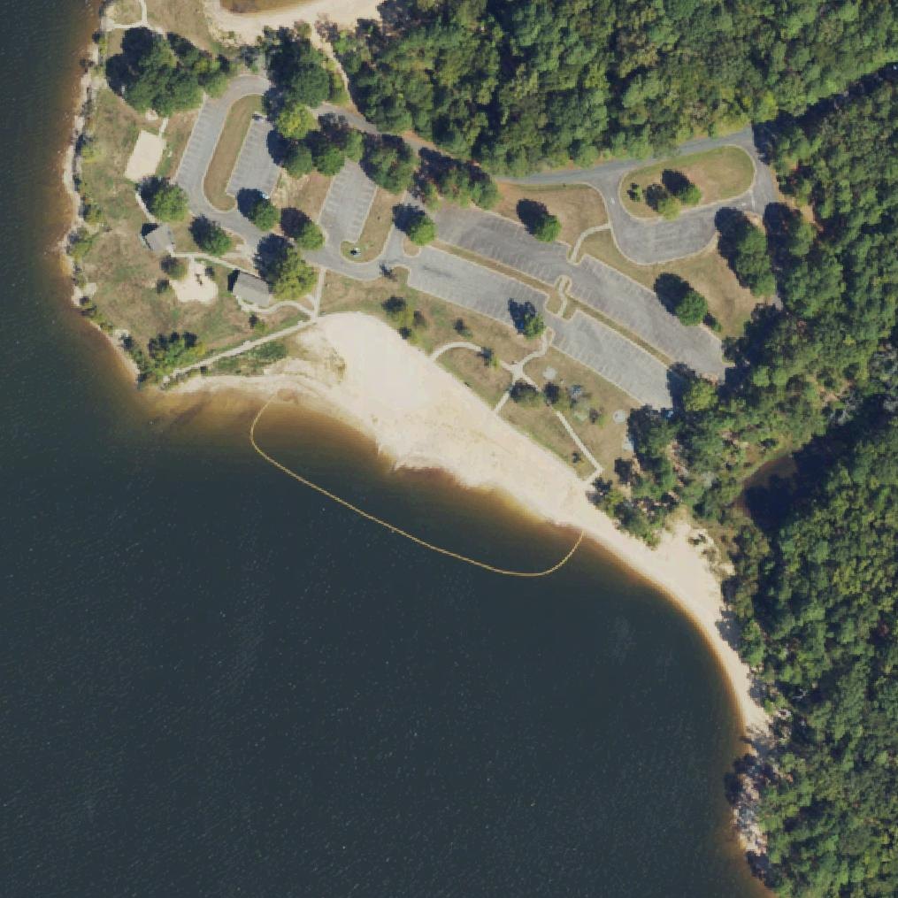 Aerial map of Ebenezer Beach
