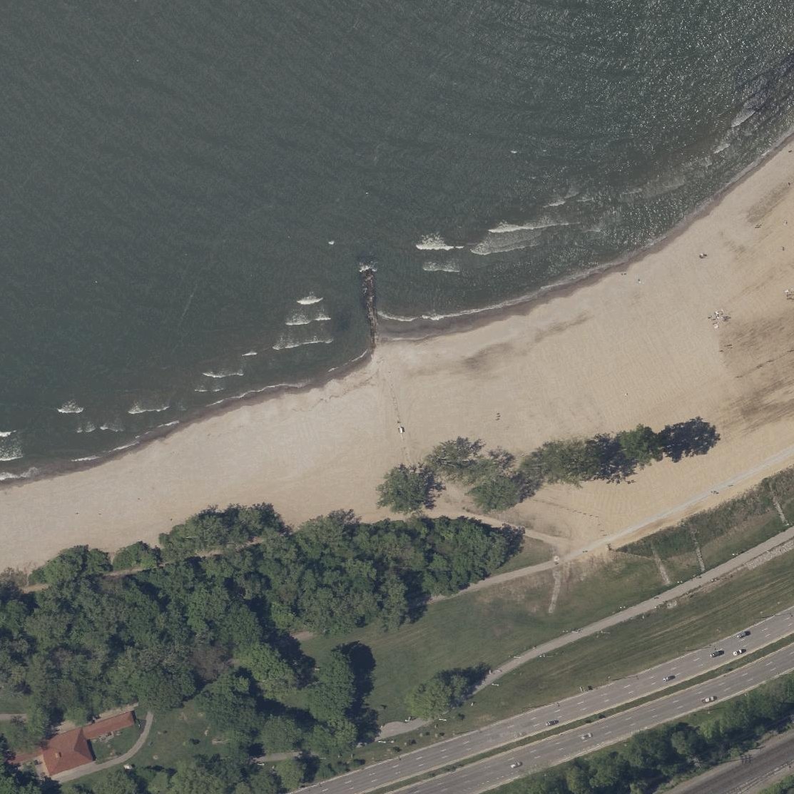 Aerial map of Edgewater Beach