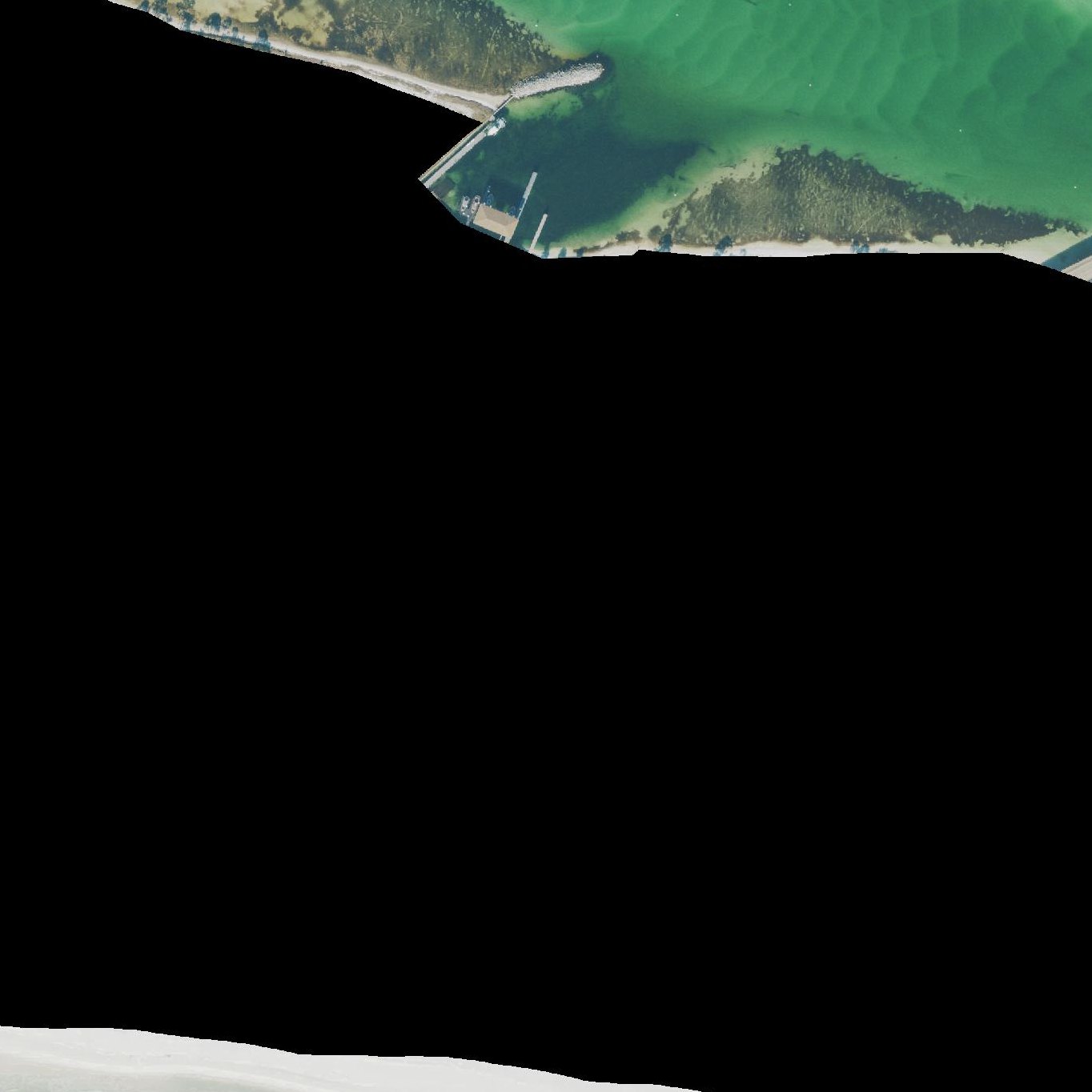 Aerial map of Eglin Beach Park