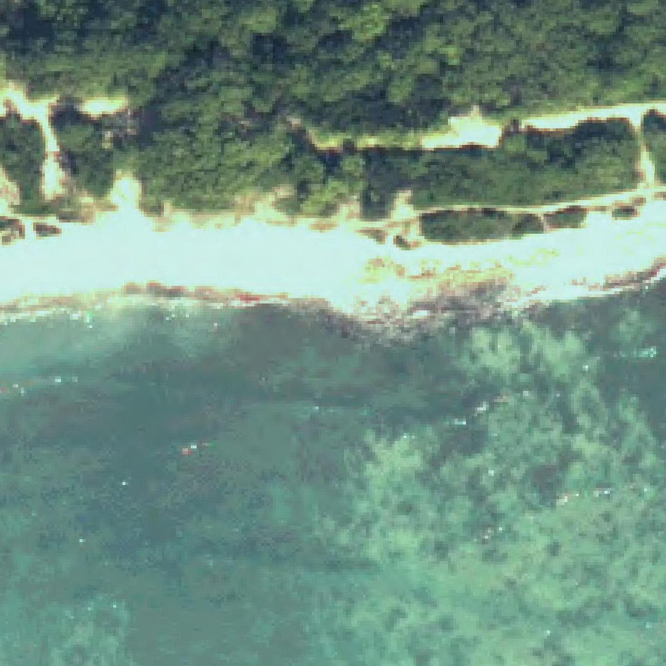 Aerial map of Eisenhower Beach