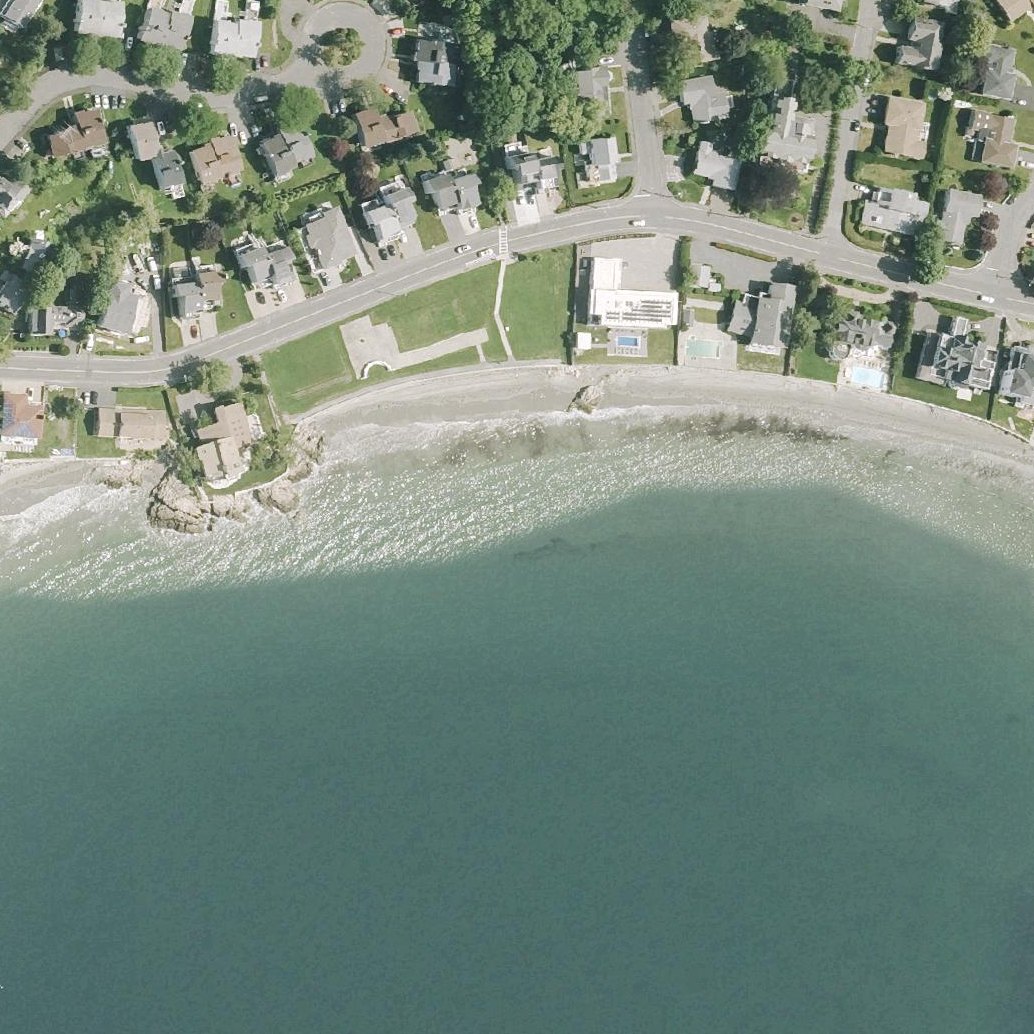 Aerial map of Eisman's Beach