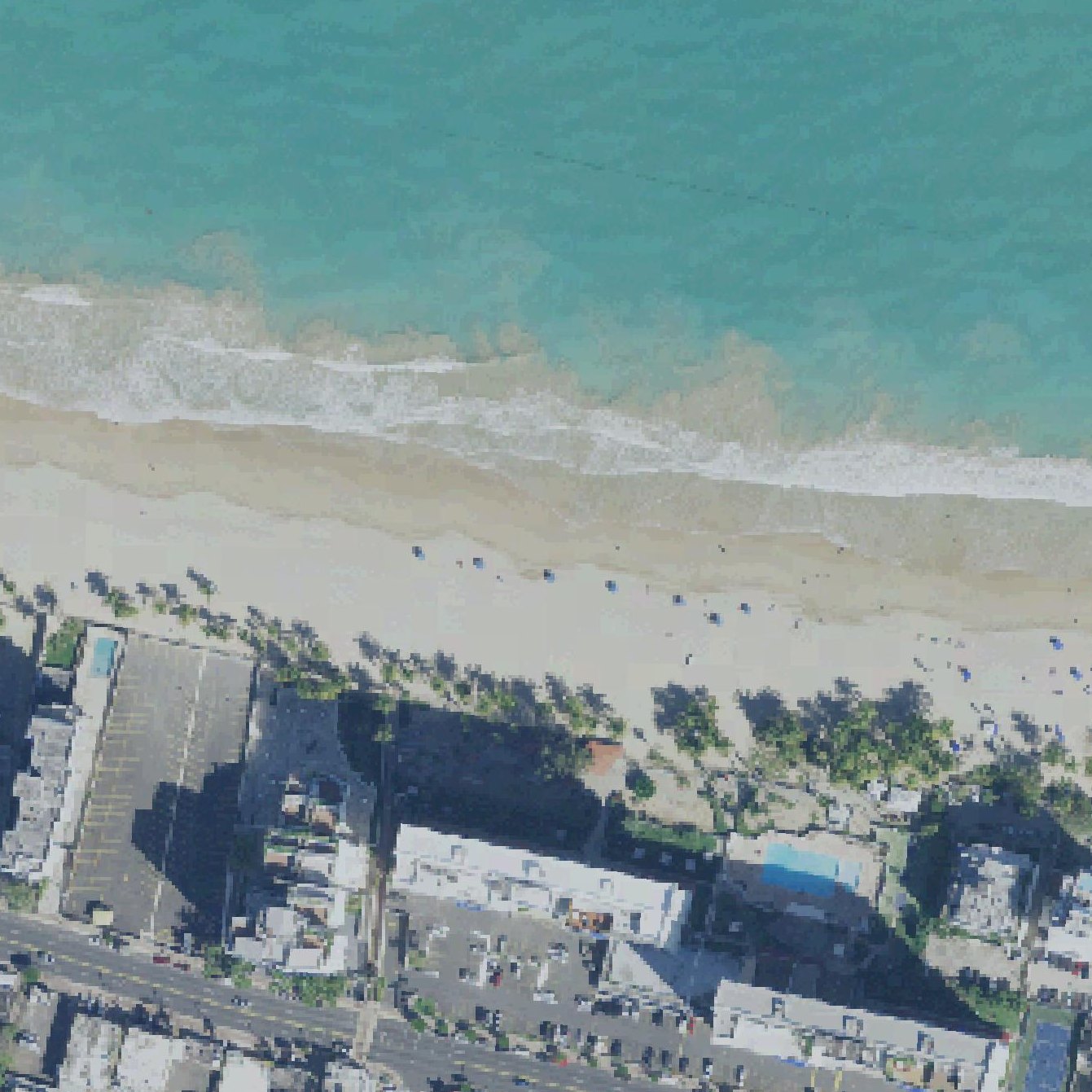Aerial map of El Alambique Beach