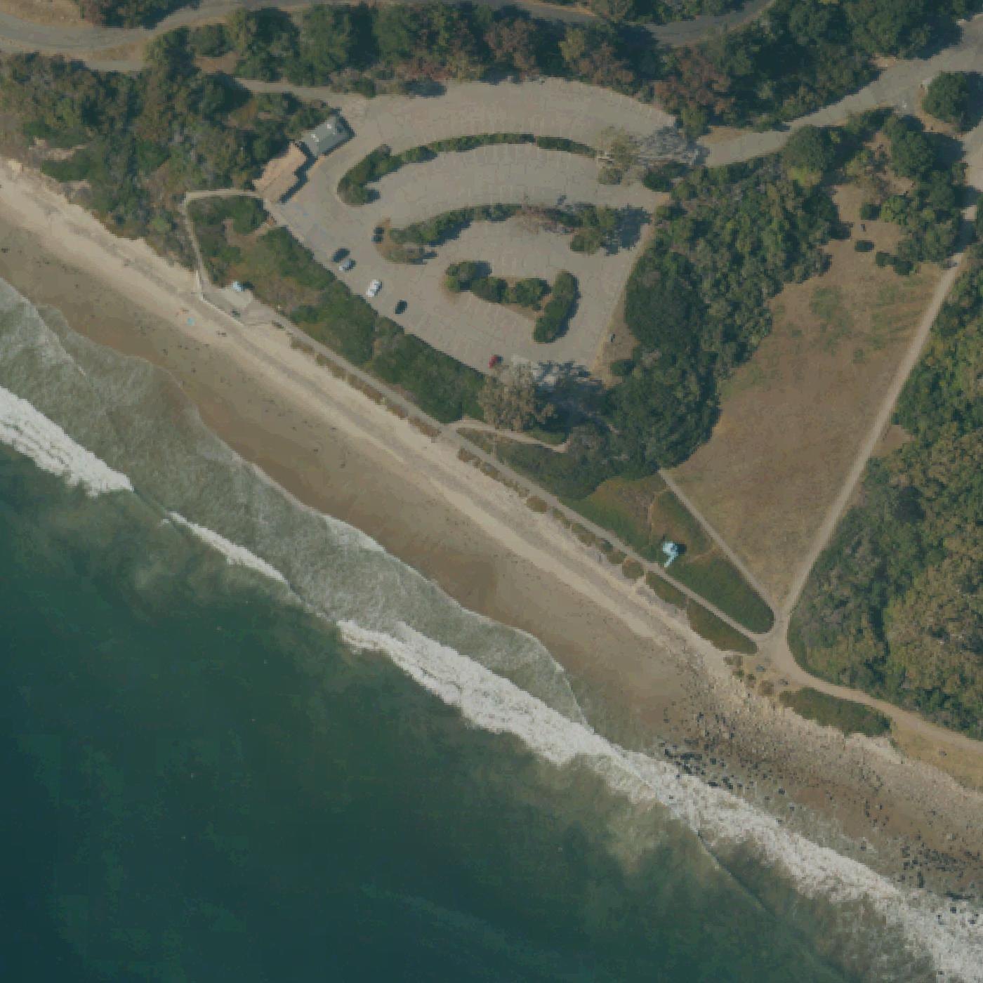 Aerial map of El Capitán State Beach