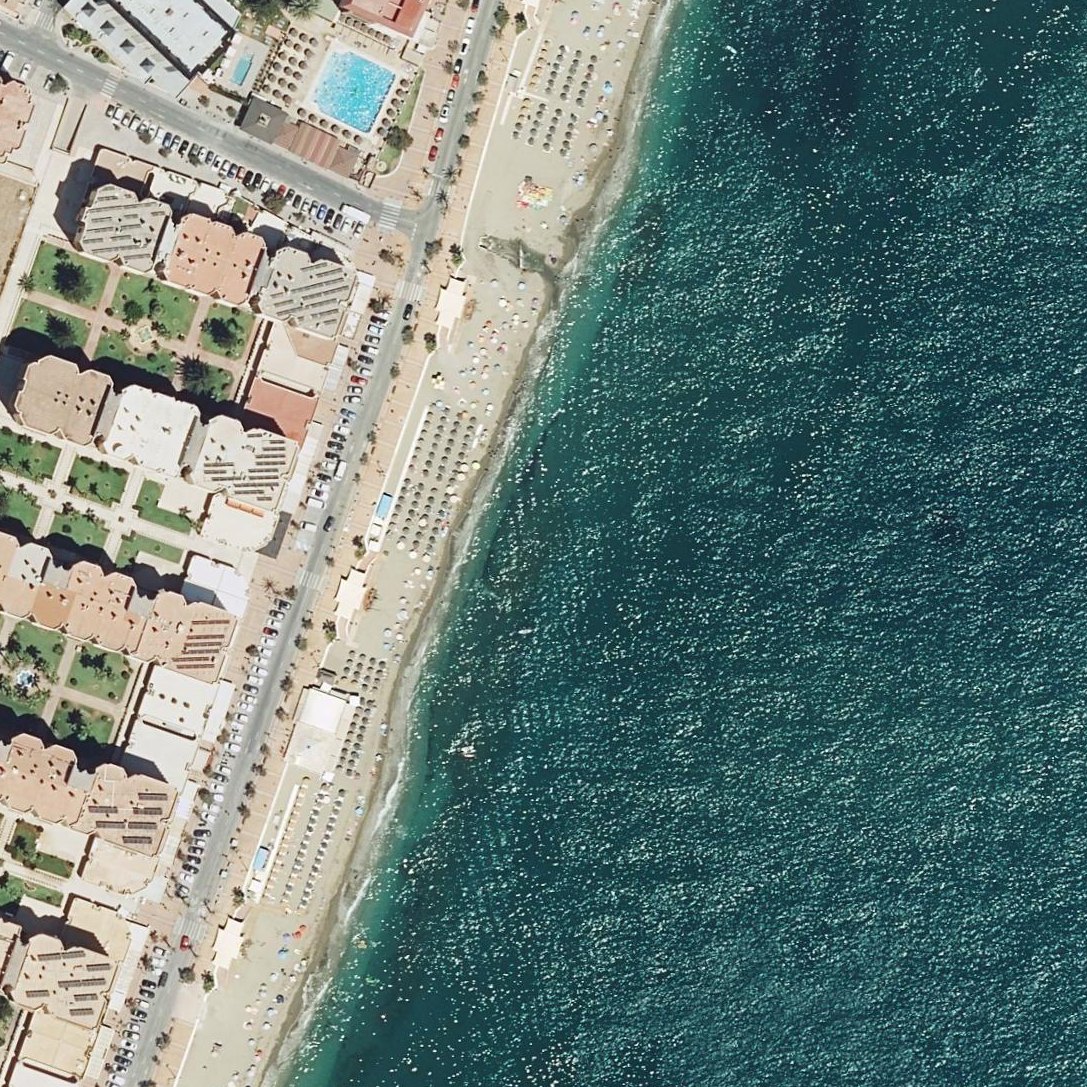 Aerial map of El cielo Beach(fuengirola)