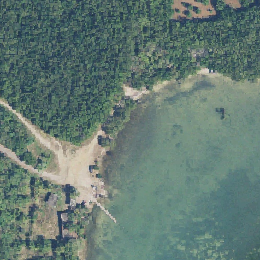 Aerial map of El Corcho Beach