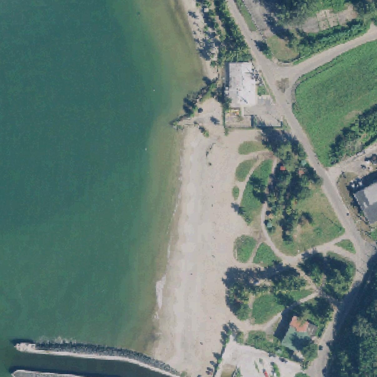 Aerial map of El Faro Beach